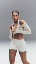 Off-The-Shoulder Long Sleeve Top