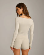 Off-The-Shoulder Long Sleeve Top